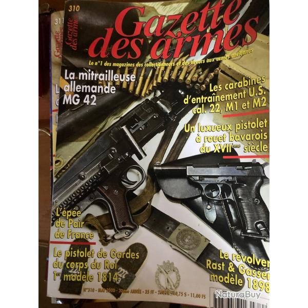 Lot de 10 magazines ��gazette des armes��N�310,311,313,314,315,316,319321,322,323
