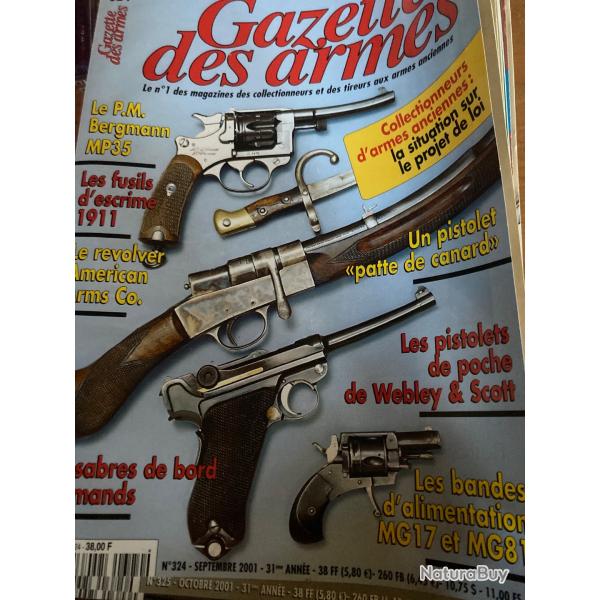 Lot de 8 �� gazette des armes��N� 324,325,326,327,328,329,,330,331
