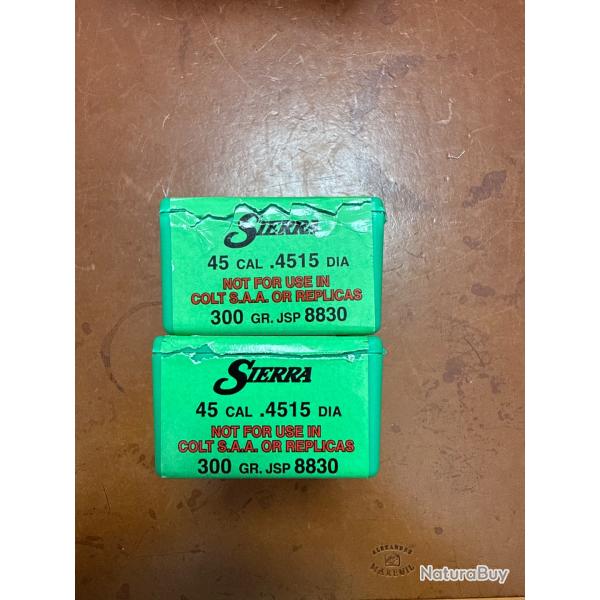 Sierra ogives Cal. 45(0.451) Cal.45(8830 Sierra)
