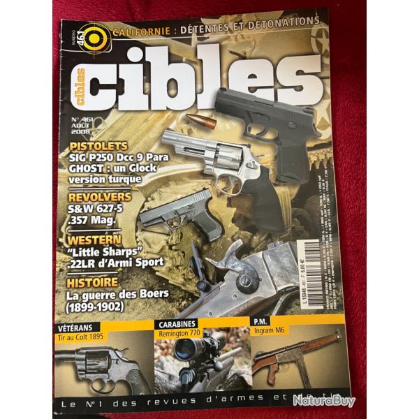 Colt 1895,S&W 627-5... revue CIBLES num�ro 461 aout 2008