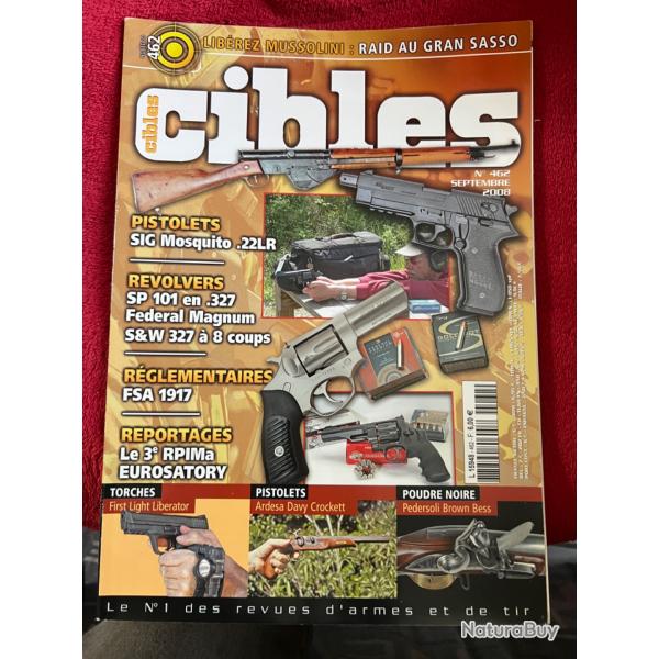 Famas, 3e r�g. para, guerre des Boers... revue CIBLES no 462 sept. 2008