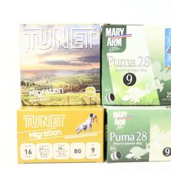 100 Cartouches Tunet / mary Arm calibre 16