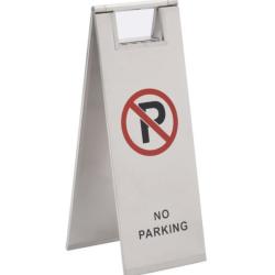 Panneau stationnement pliable acier inoxydable argent&eacute; 58 cm