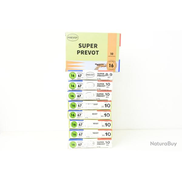 90 Cartouches Super Prevot  calibre 16