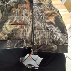 gilet xxl chaud g&eacute;ologic camouflage