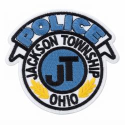 Police de Jackson Township, dans l'Ohio.  USA  10  cm x 10 cm