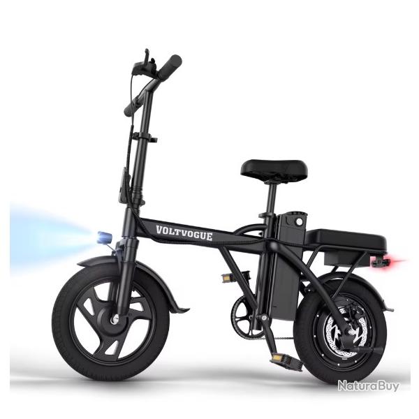 V�lo �lectrique pliable 500W 48V 9Ah en stock UE, 22MPH 40 miles, 14cm , tout-terrain, pour adultes