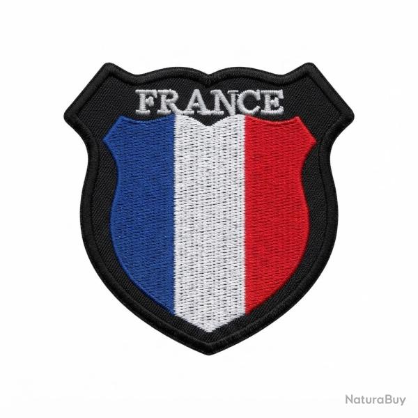Patch France � coudre ou � thermocoller Hauteur : 80 mm Largeur : 80 mm