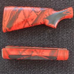 Crosse et devant bois camo orange.