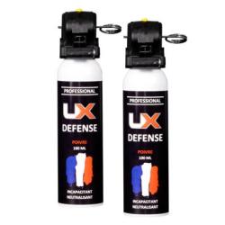 2X Bombe gel poivre UX Umarex Poign&eacute;e Pro 100 ml avec goupille