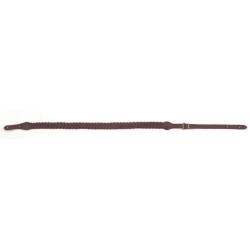 Bretelle - Colombi Sports - Cuir Tress&eacute; Marron