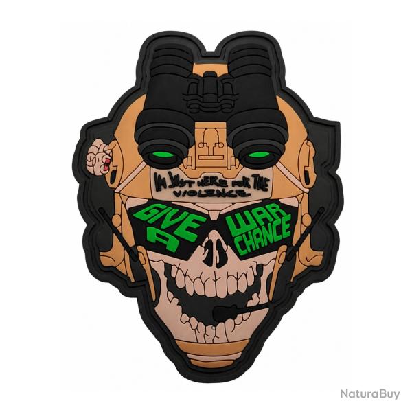 Patch PVC 3D Skull Tactique Beige
