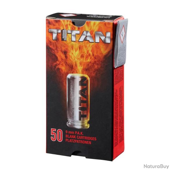BOITE DE CARTOUCHES 9MM P.A.K TITAN X50 - PERFECTA NEUF U UNIQUE