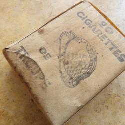 paquet vide cigarettes Gauloise arm&eacute;e Fran&ccedil;aise ww1 ou ww2 seconde guerre casque Adrian ration