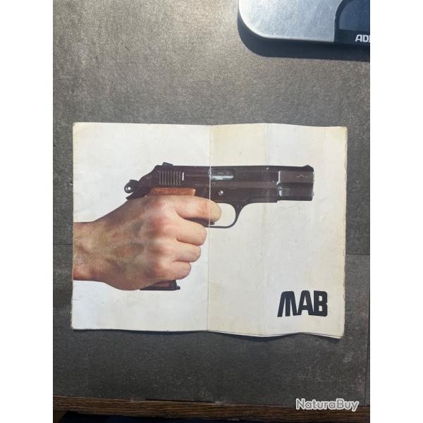 NOTICE D'ORIGINE MAB P15 9MM