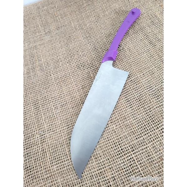 Couteau de Cuisine Ontario Chromatics Santoku Lame Acier 440A Satin Manche Plaquettes Purple USA