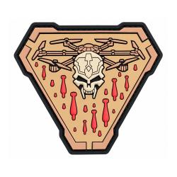 Patch PVC 3D Skull Warrior Beige