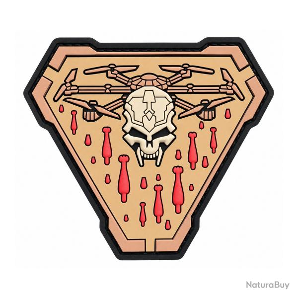 Patch PVC 3D Skull Warrior Beige