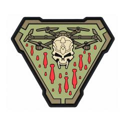 Patch PVC 3D Skull Warrior Vert