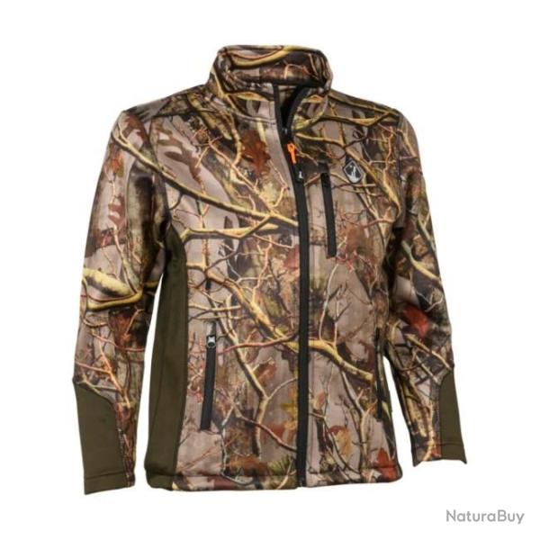 Percussion Sweat a Capuche Zippe Camo Forest Enfant