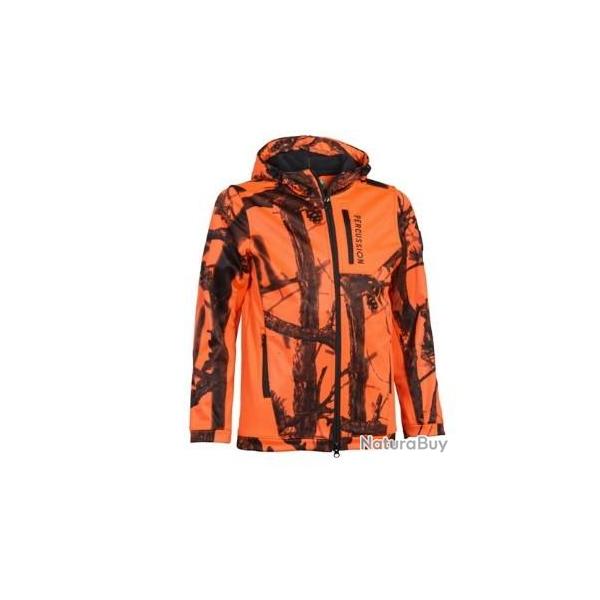 Percussion - Sweat � Capuche Enfant Zippe Camo Blaze 6 ans