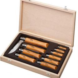 COFFRET 10 COUTEAUX COLLECTION OPINEL