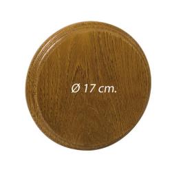ECUSSON EN CHENE POUR GRES ET DEFENSES DE SANGLIER DIAMETRE 17 CM