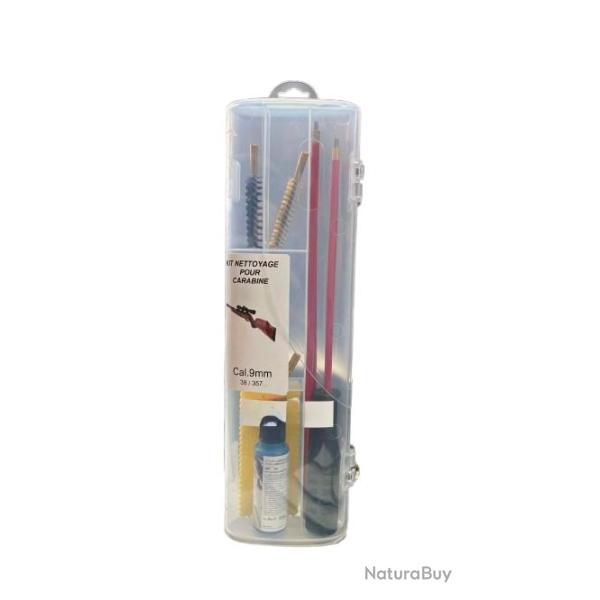 Kit de nettoyage pour carabine calibre 9mm +burette