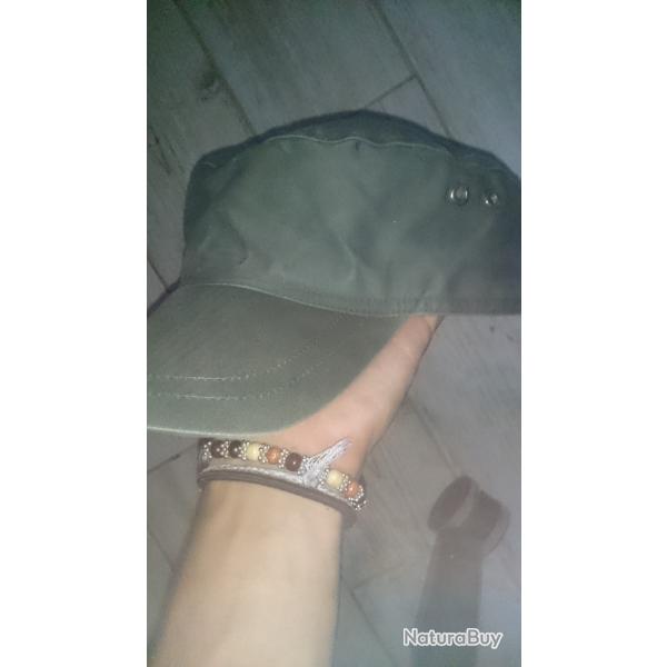 V�ritable Casquette de Combat F2 Arm�e Fran�aise - SOCOVET - Vert Olive - Taille 57