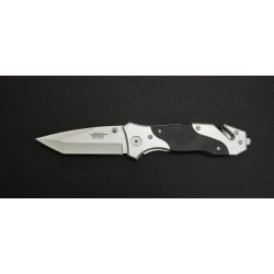 Joker JKR0333 - Couteau de Secours Pliant - Lame Tanto Inox - Coupe-Ceinture & Brise-Vitre