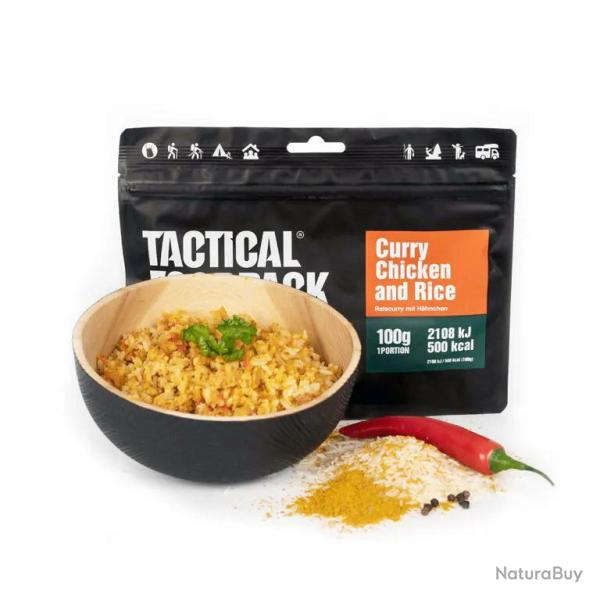 Plat lyophilis� - "Curry de riz et poulet" 100g / 500Kcal