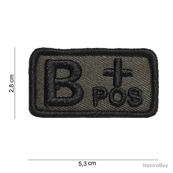 Patch tissu avec velcro � B+ � vert