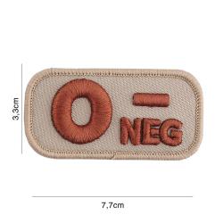 Patch tissu avec velcro &laquo; O- &raquo; coyote