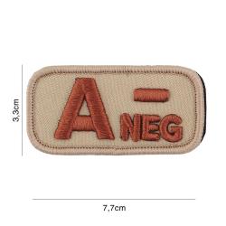 Patch tissu avec velcro &laquo; A- &raquo; coyote