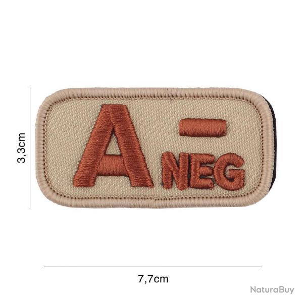 Patch tissu avec velcro � A- � coyote