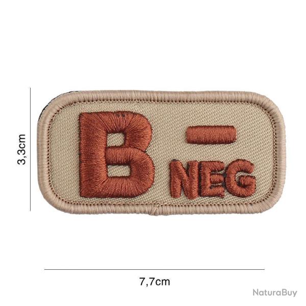 Patch tissu avec velcro � B- � coyote