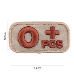 Patch tissu avec velcro &laquo; O+ &raquo; coyote