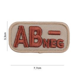 Patch tissu avec velcro &laquo; AB- &raquo; coyote