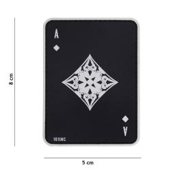 Patch 3D PVC As de carreau noir