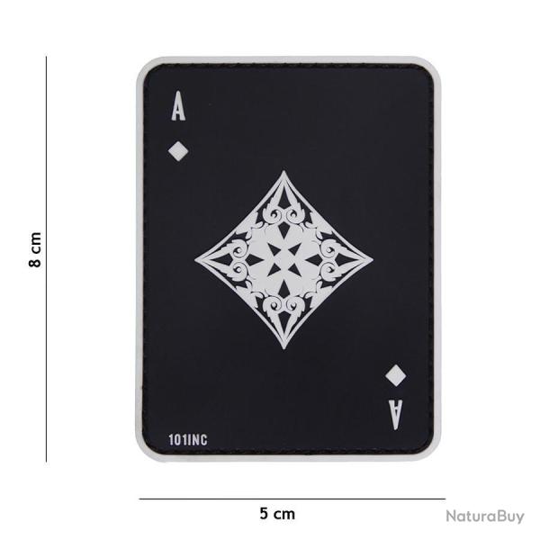 Patch 3D PVC As de carreau noir