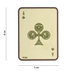 Patch 3D PVC As de tr&egrave;fle Sable