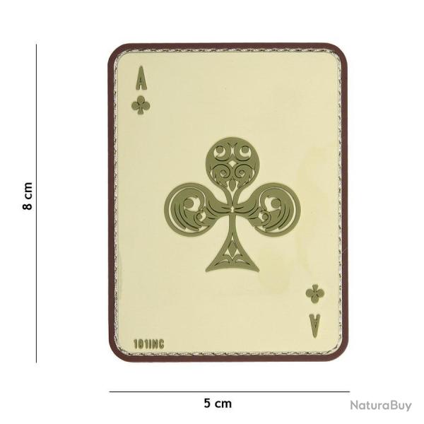 Patch 3D PVC As de tr�fle Sable