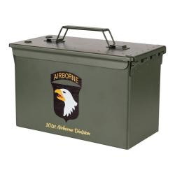 Bo&icirc;te &agrave; munitions acier - calibre 50mm - 101st Airborne Division