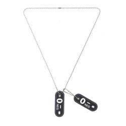Dog tag PVC Groupe sanguin &laquo; O- &raquo;
