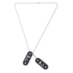 Dog tag PVC Groupe sanguin &laquo; A- &raquo;