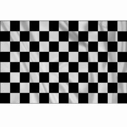 Drapeau &agrave; damier racing 1m x 1m50