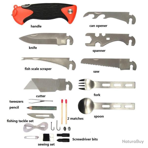 Kit de survie multifonctions