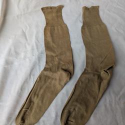 WW2 US PAIRE DE CHAUSSETTES MILITAIRES AMERICAINES NEUVES COTON SORTIES/OFFICIERS TAILLE 11 (39-45)