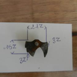 pi&egrave;ce d&eacute;tach&eacute;e  noix pour arme ancienne