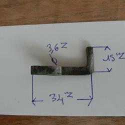 g&acirc;chette de platine pour un fusil ancien